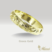 4mm Barrel-Shaped Hawaiian Ring [14K/18K Gold/Platinum]