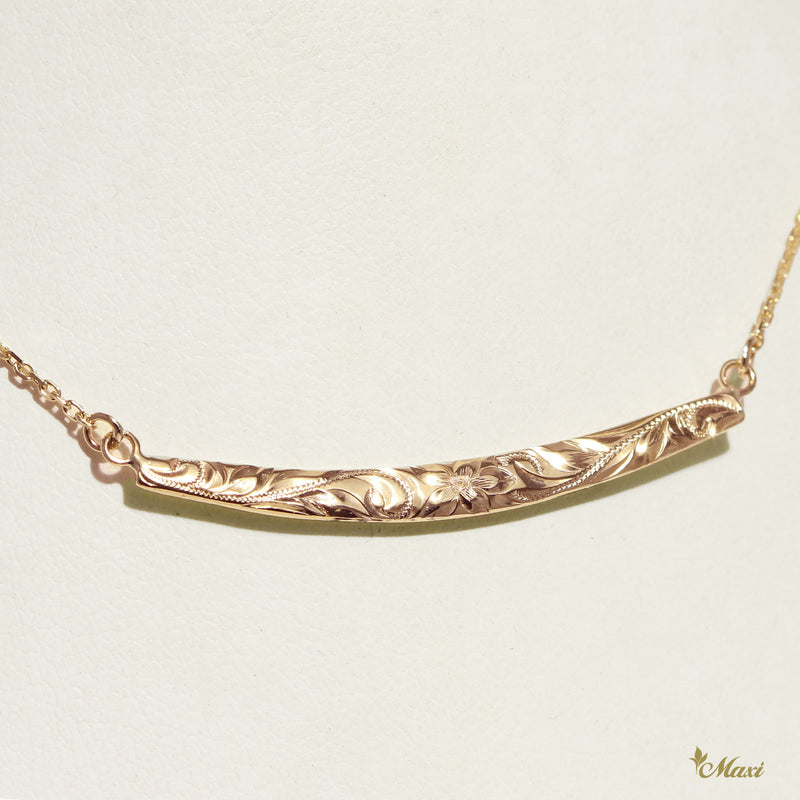 [14K/18K Gold] Wa'a Horizontal Necklace_Large