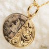 Half Mercury Dime Coin Pendant [14K Yellow Gold]