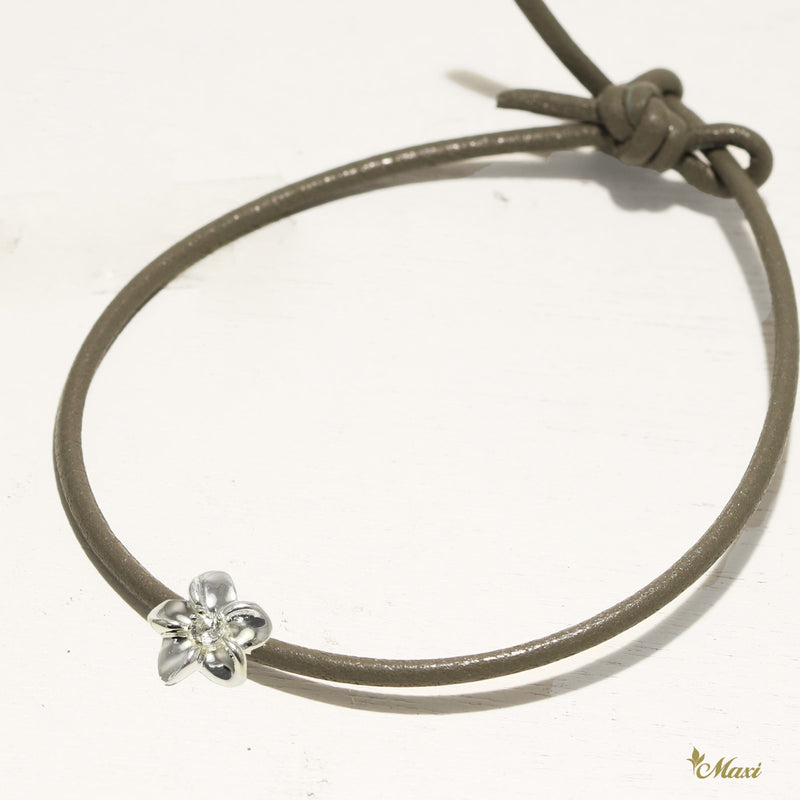 [Silver 925] Aloha Bracelet - Plumeria Flower (B0)