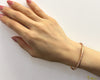 [14K Gold] 4mm Width Angled Open Bangle Bracelet*Made-to-order*(B0472)