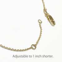 [14K Gold] 3mm x 32mm ID Bracelet/Anklet_Medium (ID-M)　