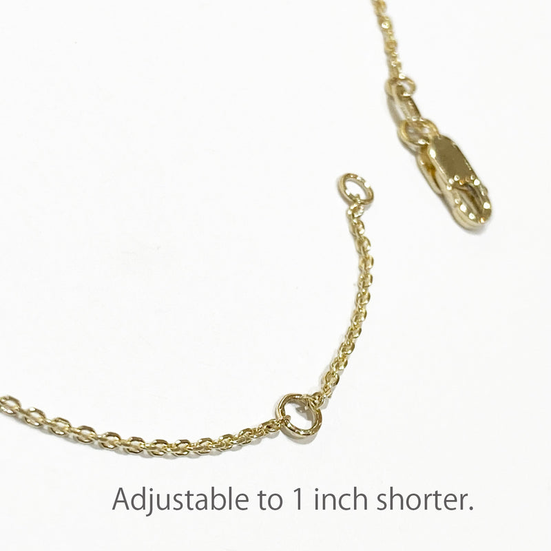 [14K Gold] 3mm x 32mm ID Bracelet/Anklet_Medium (ID-M)　