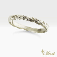 2.5mm Barrel-Shaped Hawaiian Ring_Cutout Edge [14K/18K Gold/Platinum]