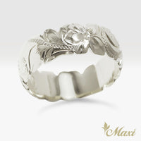 8mm Barrel-Shaped Hawaiian Ring_Cutout Edge [Silver 925]