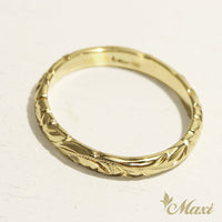 [14K/18K Gold/Platinum] 2.5mm Barrel Ring_Cut Out Edge *Made to Order* (R0133_2.5)