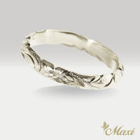 [14K/18K Gold/Platinum] 3mm Barrel Ring_Cut Out Edge *Made to Order* (R0133_3)