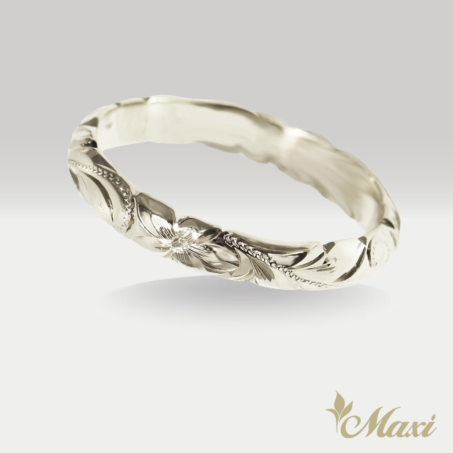 [14K/18K Gold/Platinum] 3mm Barrel Ring_Cut Out Edge *Made to Order* (R0133_3)