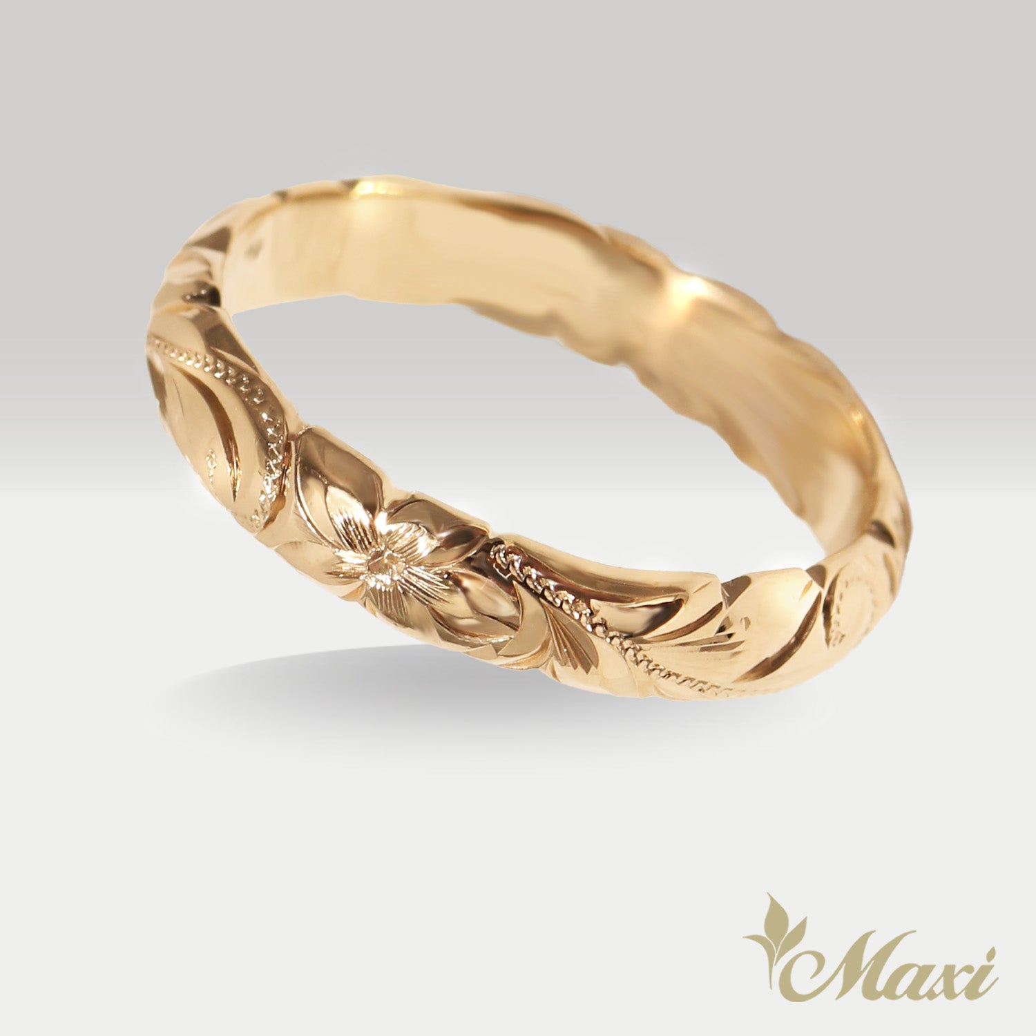 [14K/18K Gold/Platinum] 4mm Barrel Ring *Made to Order* (R0133_4)