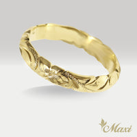 [14K/18K Gold/Platinum] 4mm Barrel Ring *Made to Order* (R0133_4)