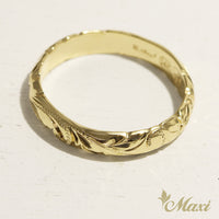 [14K/18K Gold/Platinum] 4mm Barrel Ring *Made to Order* (R0133_4)