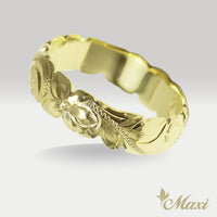 6mm Barrel Ring_Cut Out Edge [14K/18K Gold/Platinum]