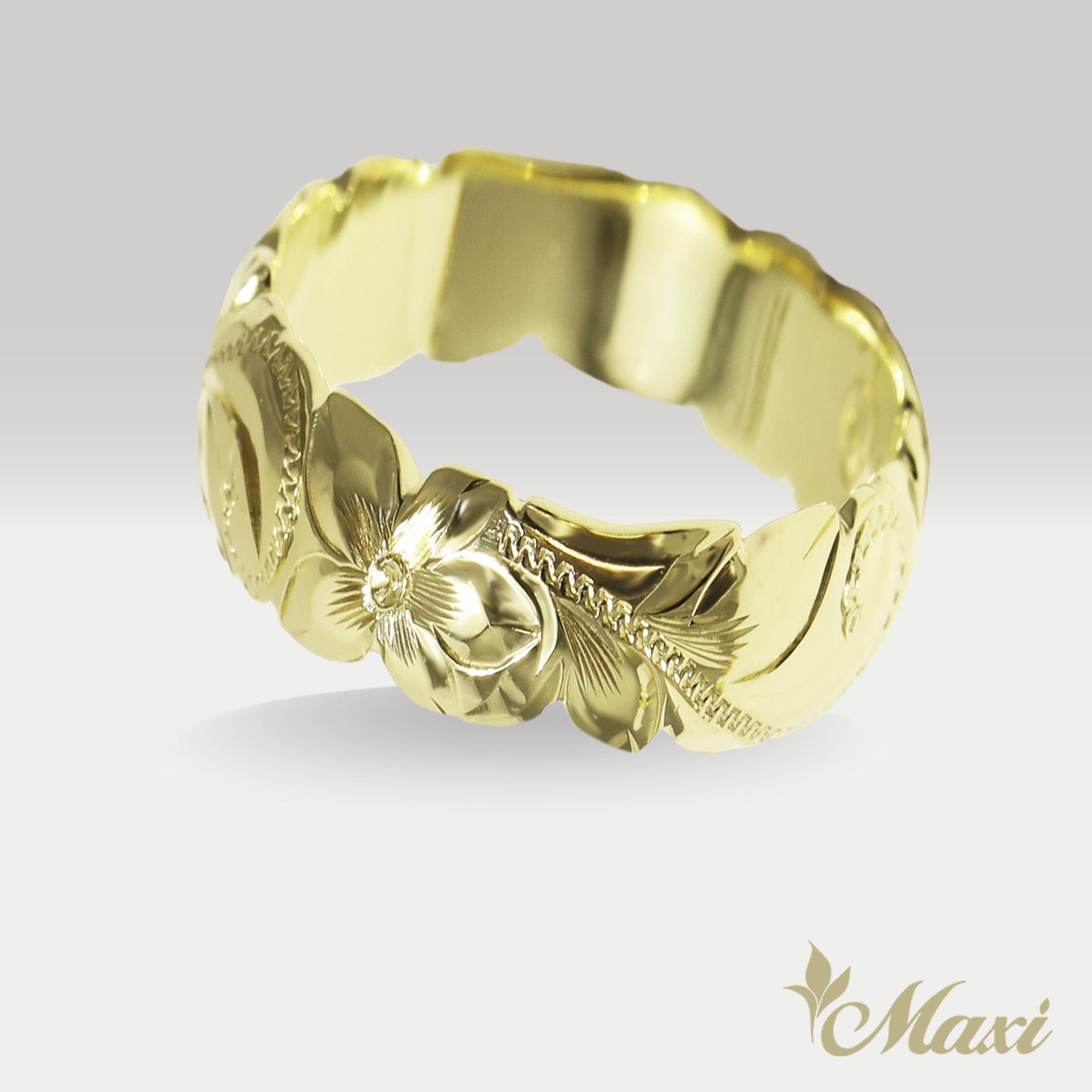 8mm Barrel Ring_Cut Out Edge [14K/18K Gold/Platinum]