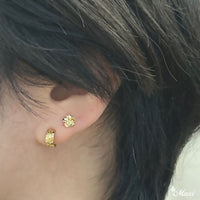 [Gold Plated Silver] Hoop Pierced Earring Smal*Made-to-order* (E0152-C)