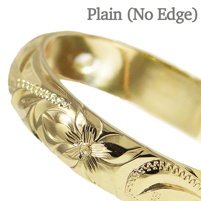 5mm Custom Hawaiian Ring [14K/18K Gold/Platinum]