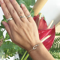 Fish Hook Bracelet Small with Paper Clip Chain [14K Gold]