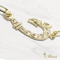 Fish Hook Bracelet Small with Paper Clip Chain [14K Gold]