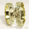 4mm & 6mm Half Honu_Hawaiian Sea Turtle Couple Rings [14K/18K Gold]
