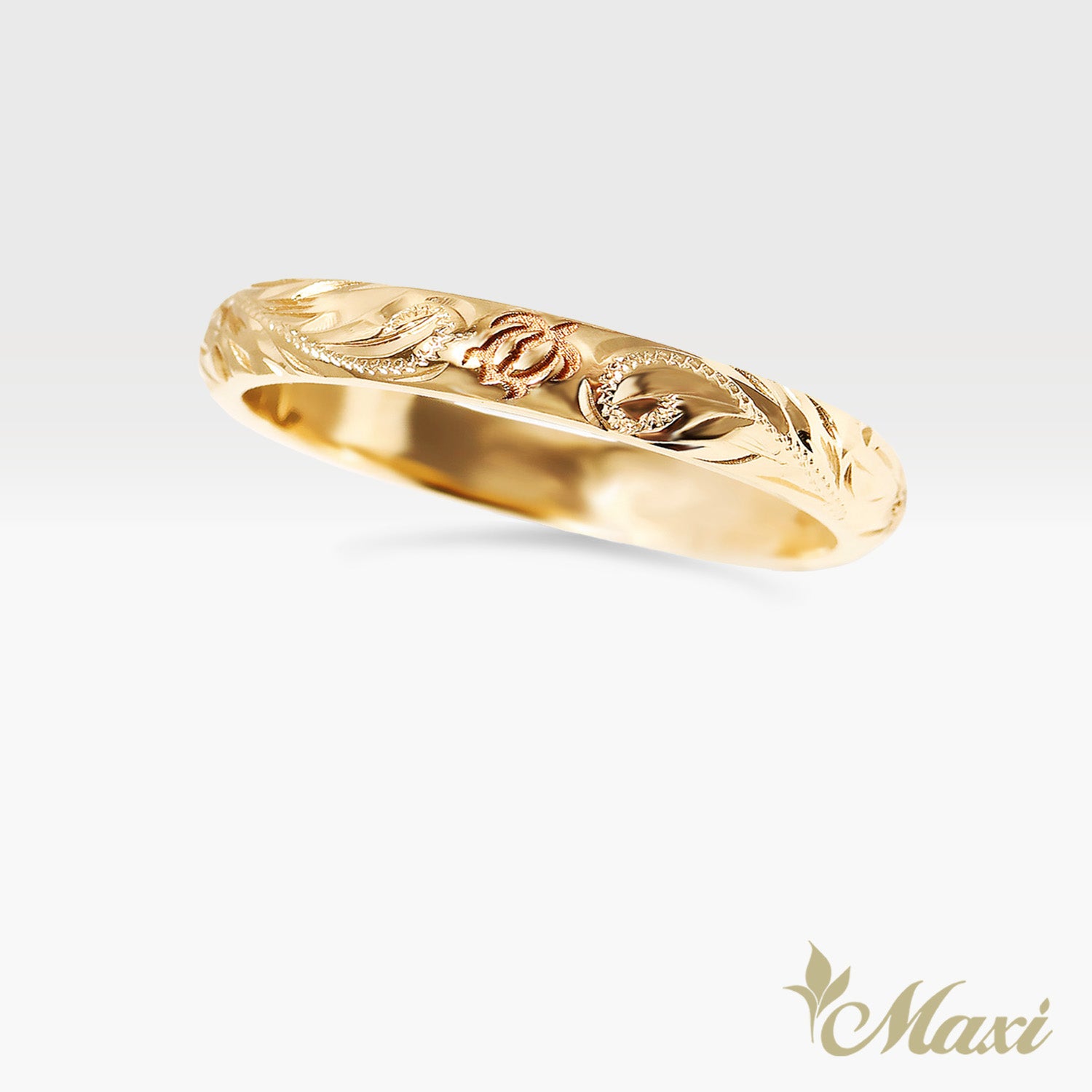 3mm Honu_Hawaiian Sea Turtle Ring [14K/18K Gold/Platinum]