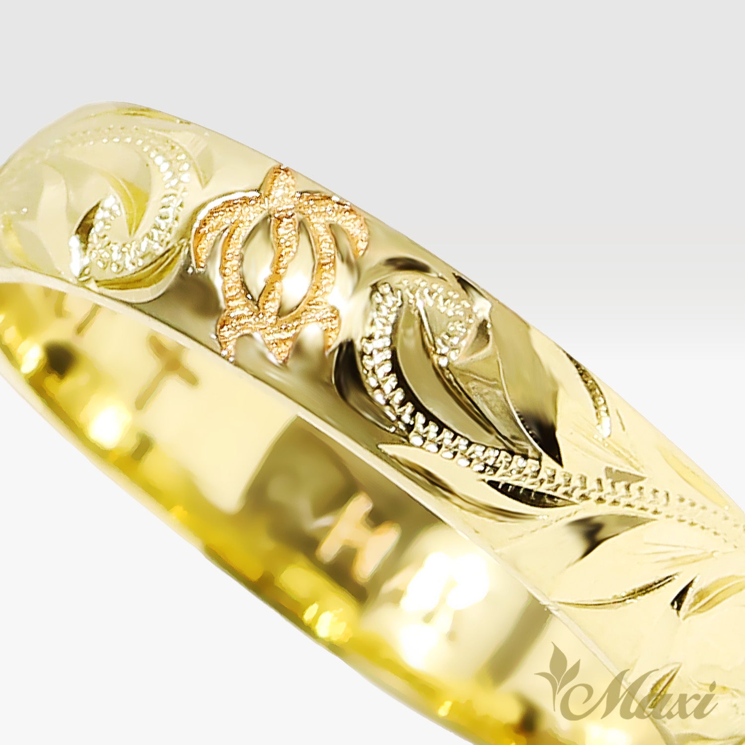 4mm Honu_Hawaiian Sea Turtle Ring [14K/18K Gold/Platinum]