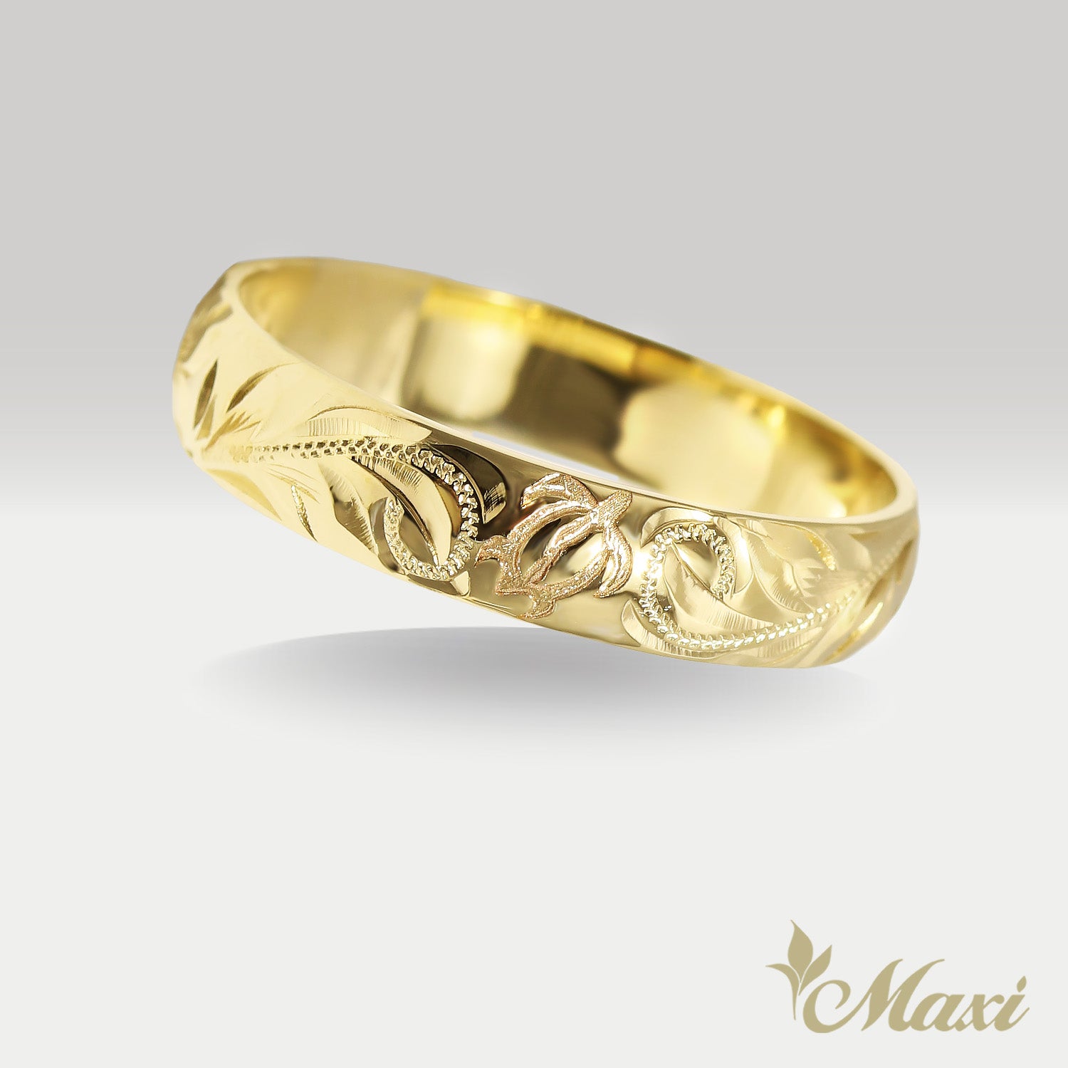 Honu Hawaiian Sea Turtle Ring [4mm, 14K/18K Gold/Platinum]