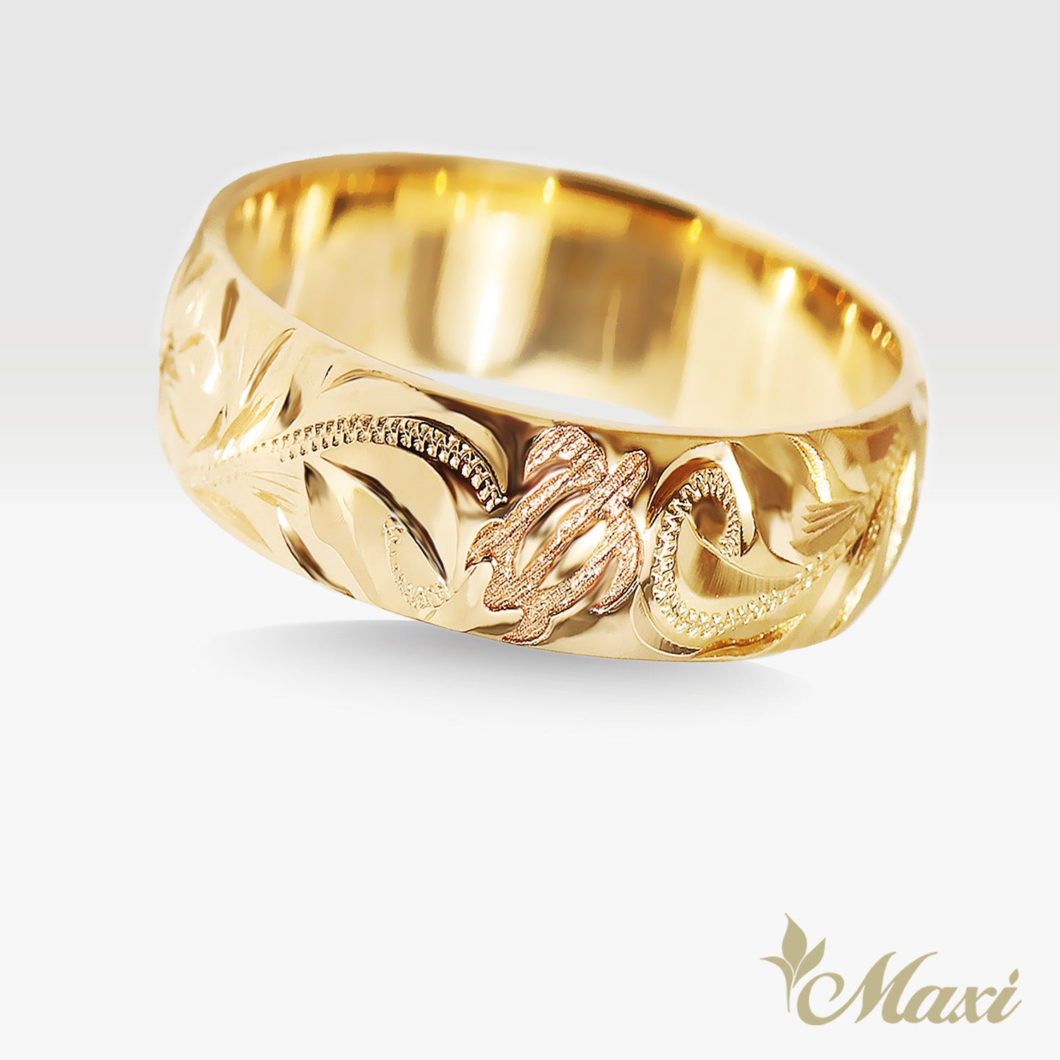 8mm Honu_Hawaiian Sea Turtle Ring [14K/18K Gold/Platinum]