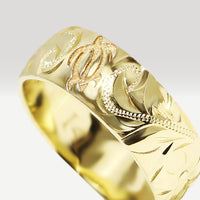 6mm Honu_Hawaiian Sea Turtle Ring [14K/18K Gold/Platinum]