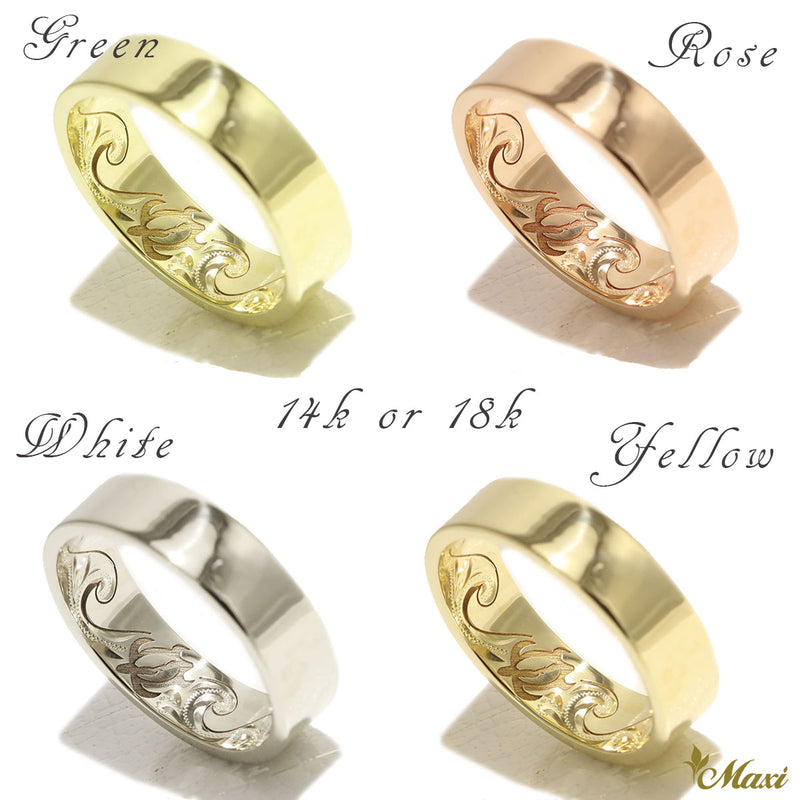 [14K/18K Gold] 6mm Honu Moana Ring *Made to Order*  14金　18金　リング