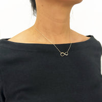 Infinity Necklace with Diamond [14K/18K Gold]