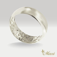 [Silver 925] Inside Engraved Barrel Ring-6mm width [Made to Order] (R0584)