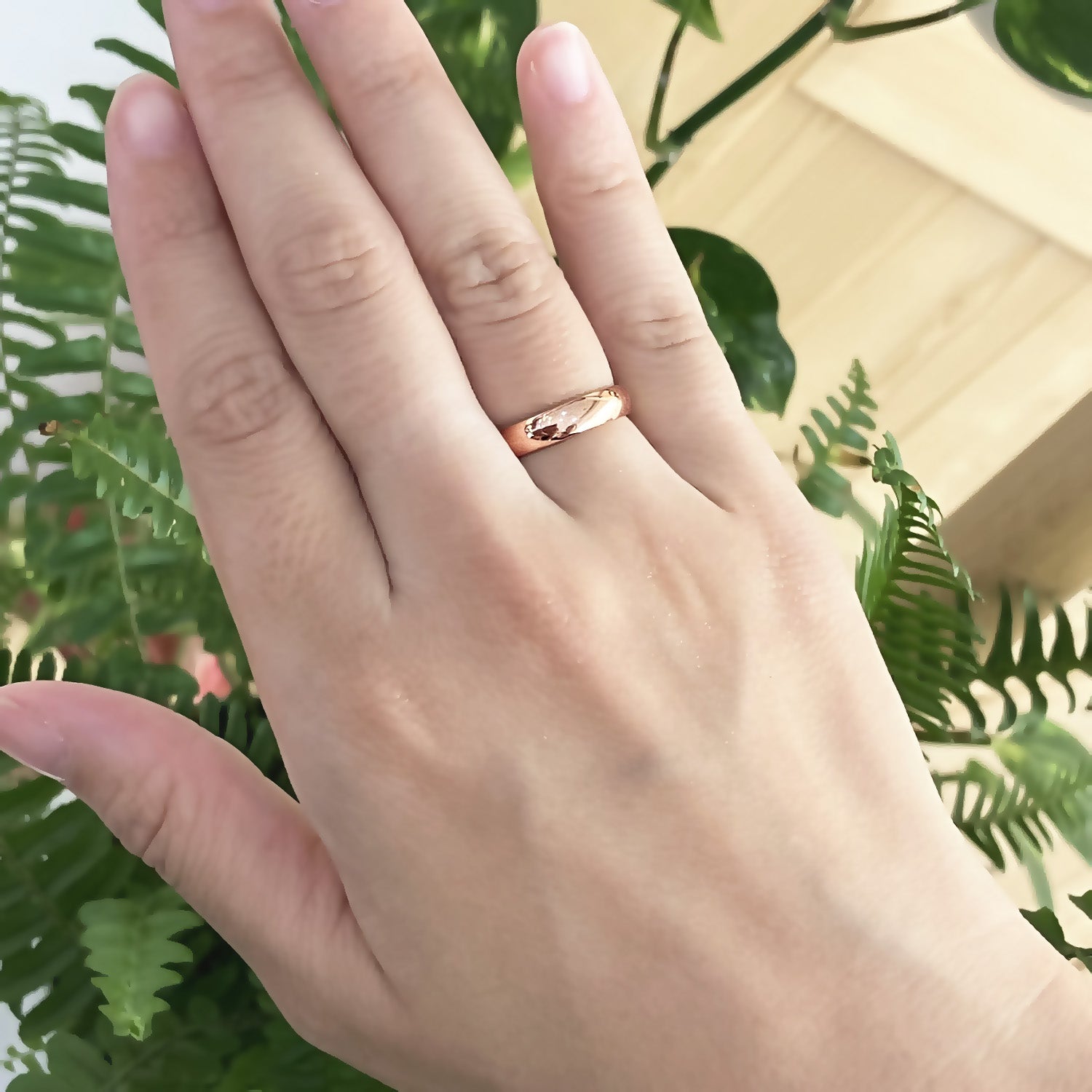 4mm Barrel Inner Engraved Ring [14K/18K Gold/Platinum]