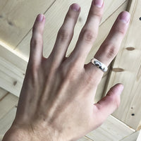 6mm Barrel Inner Engraved Ring [14K/18K Gold/Platinum]