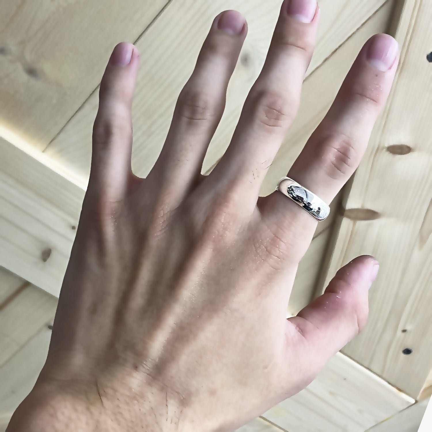 6mm Barrel Inner Engraved Ring [14K/18K Gold/Platinum]