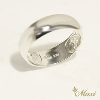 [Silver 925] Inside Engraved Barrel Ring-6mm width [Made to Order] (R0584)
