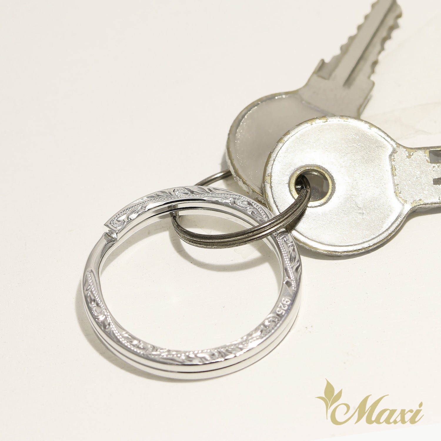 Key Holder with Hawaiian engraving [Silver 925]