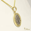 King Kamehameha Coin Oval Pendant [14K/18K Gold]