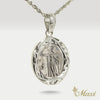 King Kamehameha Coin Oval Pendant [14K/18K Gold]