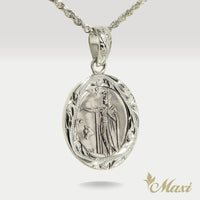 King Kamehameha Coin Oval Pendant [14K/18K Gold]