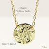 [14K/18K Gold] Medallion Circle Necklace_Large *Made-to-order*(KN0033)