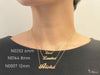 [14K/18K Gold] Custom Letter/Name Necklace_MEDIUM (N0164)