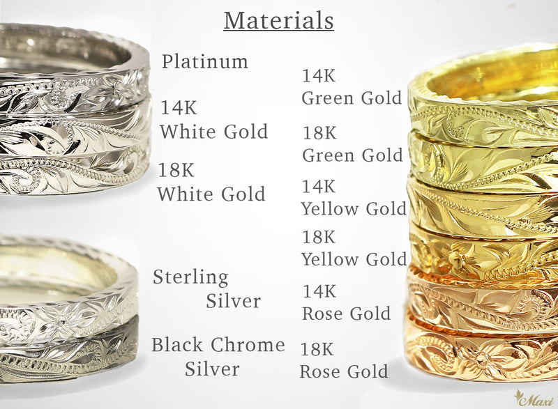 Jewelry Material and Color samples