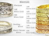 2.5mm Barrel Inner Engraved Ring [14K/18K Gold/Platinum]