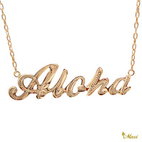 [14K/18K Gold] Custom Letter/Name Necklace_MEDIUM (N0164)