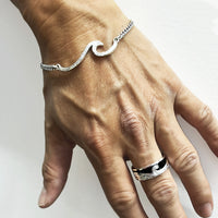 [Silver 925] Enamel Wave Ring Small 8mm (R0298)