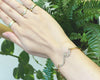 Nalu Wave Bracelet with Paper Clip Chain [14K Gold]