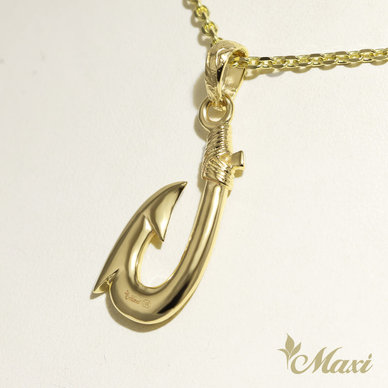 Fish Hook Pendant Small [14K/18K Gold]