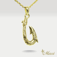 Fish Hook Pendant Small [14K/18K Gold]
