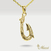 Fish Hook Pendant Small [14K/18K Gold]