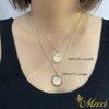 Queen Liliuokalani Replica Coin Pendant-Medium [14K Gold]