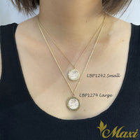 Queen Liliuokalani Replica Coin Pendant-Medium [14K Gold]
